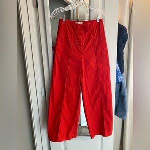 Red Anthropologie Pants